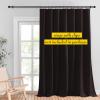imageNICETOWN Room Darkning Blinds for Patio Door Sliding Door Insulated Blackout Curtains Extra Wide Curtain for VillaHallParlor Cappuccino 70 inches W x 84 inches L Single PanelToffee Brown