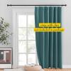 imageNICETOWN Room Darkning Blinds for Patio Door Sliding Door Insulated Blackout Curtains Extra Wide Curtain for VillaHallParlor Cappuccino 70 inches W x 84 inches L Single PanelSea Teal
