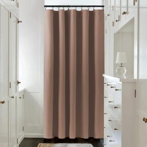 imageNICETOWN Room Darkning Blinds for Patio Door Sliding Door Insulated Blackout Curtains Extra Wide Curtain for VillaHallParlor Cappuccino 70 inches W x 84 inches L Single PanelCappuccino