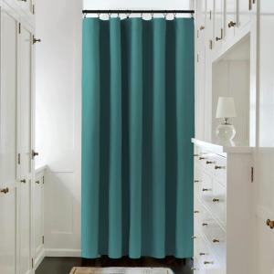 imageNICETOWN Room Darkning Blinds for Patio Door Sliding Door Insulated Blackout Curtains Extra Wide Curtain for VillaHallParlor Cappuccino 70 inches W x 84 inches L Single PanelSea Teal