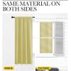 imageNICETOWN Blackout Curtains for Living Curtains Paler Yellow 2 Panels 29 by 30 Room Darkening Window Curtain Panels EasyCare Solid Thermal Insulated DraperiesDrapes for Daughter Room