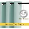 imageNICETOWN Aqua Blue Room Darkening Curtain Panels  Window Treatment Thermal Insulated Grommet Room Darkening CurtainsPanelsDrapes for Bedroom 2 Panels 52 by 54 Aqua