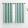 imageNICETOWN Aqua Blue Room Darkening Curtain Panels  Window Treatment Thermal Insulated Grommet Room Darkening CurtainsPanelsDrapes for Bedroom 2 Panels 52 by 54 Aqua