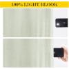 imageNICEETOWN 100 Blackout Door Curtain Light Green Linen Blended Privacy French Short Door Curtain for Patio Sidelight Shade for Glass 25 x 40 inches 1 PanelLight Green