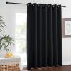 imageNICETOWN Wall Dividers for Rooms Sound Barrier Room Divider Curtain Screen Partition Function Thermal Blackout Patio Door Panel Sliding Door Insulated Curtain Dark Mallard 83ft Wide x 8ft LongBlack