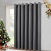 imageNICETOWN Wall Dividers for Rooms Sound Barrier Room Divider Curtain Screen Partition Function Thermal Blackout Patio Door Panel Sliding Door Insulated Curtain Dark Mallard 83ft Wide x 8ft LongGrey