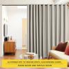 imageNICETOWN Wall Dividers for Rooms Sound Barrier Room Divider Curtain Screen Partition Function Thermal Blackout Patio Door Panel Sliding Door Insulated Curtain Dark Mallard 83ft Wide x 8ft LongNatural
