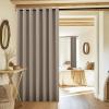 imageNICETOWN Wall Dividers for Rooms Sound Barrier Room Divider Curtain Screen Partition Function Thermal Blackout Patio Door Panel Sliding Door Insulated Curtain Dark Mallard 83ft Wide x 8ft LongCamel