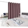 imageNICETOWN Wall Dividers for Rooms Sound Barrier Room Divider Curtain Screen Partition Function Thermal Blackout Patio Door Panel Sliding Door Insulated Curtain Dark Mallard 83ft Wide x 8ft LongDry Rose