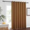imageNICETOWN Wall Dividers for Rooms Sound Barrier Room Divider Curtain Screen Partition Function Thermal Blackout Patio Door Panel Sliding Door Insulated Curtain Dark Mallard 83ft Wide x 8ft LongGold Brown