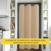 imageNICETOWN Wall Dividers for Rooms Sound Barrier Room Divider Curtain Screen Partition Function Thermal Blackout Patio Door Panel Sliding Door Insulated Curtain Dark Mallard 83ft Wide x 8ft LongBiscotti Beige