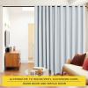 imageNICETOWN Wall Dividers for Rooms Sound Barrier Room Divider Curtain Screen Partition Function Thermal Blackout Patio Door Panel Sliding Door Insulated Curtain Dark Mallard 83ft Wide x 8ft LongCloud Grey