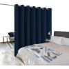 imageNICETOWN Wall Dividers for Rooms Sound Barrier Room Divider Curtain Screen Partition Function Thermal Blackout Patio Door Panel Sliding Door Insulated Curtain Dark Mallard 83ft Wide x 8ft LongNavy