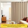 imageNICETOWN Wall Dividers for Rooms Sound Barrier Room Divider Curtain Screen Partition Function Thermal Blackout Patio Door Panel Sliding Door Insulated Curtain Dark Mallard 83ft Wide x 8ft LongBiscotti Beige