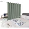 imageNICETOWN Wall Dividers for Rooms Sound Barrier Room Divider Curtain Screen Partition Function Thermal Blackout Patio Door Panel Sliding Door Insulated Curtain Dark Mallard 83ft Wide x 8ft LongGreyish Green