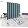 imageNICETOWN Wall Dividers for Rooms Sound Barrier Room Divider Curtain Screen Partition Function Thermal Blackout Patio Door Panel Sliding Door Insulated Curtain Dark Mallard 83ft Wide x 8ft LongGreyish Blue