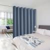 imageNICETOWN Wall Dividers for Rooms Sound Barrier Room Divider Curtain Screen Partition Function Thermal Blackout Patio Door Panel Sliding Door Insulated Curtain Dark Mallard 83ft Wide x 8ft LongStone Blue