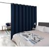 imageNICETOWN Wall Dividers for Rooms Sound Barrier Room Divider Curtain Screen Partition Function Thermal Blackout Patio Door Panel Sliding Door Insulated Curtain Dark Mallard 83ft Wide x 8ft LongNavy