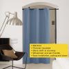 imageNICETOWN Wall Dividers for Rooms Sound Barrier Room Divider Curtain Screen Partition Function Thermal Blackout Patio Door Panel Sliding Door Insulated Curtain Dark Mallard 83ft Wide x 8ft LongStone Blue