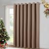 imageNICETOWN Wall Dividers for Rooms Sound Barrier Room Divider Curtain Screen Partition Function Thermal Blackout Patio Door Panel Sliding Door Insulated Curtain Dark Mallard 83ft Wide x 8ft LongCappuccino