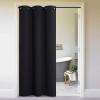 imageNICETOWN Wall Dividers for Rooms Sound Barrier Room Divider Curtain Screen Partition Function Thermal Blackout Patio Door Panel Sliding Door Insulated Curtain Dark Mallard 83ft Wide x 8ft LongBlack