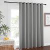 imageNICETOWN Wall Dividers for Rooms Sound Barrier Room Divider Curtain Screen Partition Function Thermal Blackout Patio Door Panel Sliding Door Insulated Curtain Dark Mallard 83ft Wide x 8ft LongSilver Grey