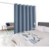 imageNICETOWN Wall Dividers for Rooms Sound Barrier Room Divider Curtain Screen Partition Function Thermal Blackout Patio Door Panel Sliding Door Insulated Curtain Dark Mallard 83ft Wide x 8ft LongStone Blue