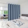 imageNICETOWN Wall Dividers for Rooms Sound Barrier Room Divider Curtain Screen Partition Function Thermal Blackout Patio Door Panel Sliding Door Insulated Curtain Dark Mallard 83ft Wide x 8ft LongStone Blue