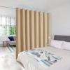imageNICETOWN Wall Dividers for Rooms Sound Barrier Room Divider Curtain Screen Partition Function Thermal Blackout Patio Door Panel Sliding Door Insulated Curtain Dark Mallard 83ft Wide x 8ft LongBiscotti Beige
