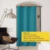 imageNICETOWN Wall Dividers for Rooms Sound Barrier Room Divider Curtain Screen Partition Function Thermal Blackout Patio Door Panel Sliding Door Insulated Curtain Dark Mallard 83ft Wide x 8ft LongPeacock Blue