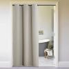 imageNICETOWN Wall Dividers for Rooms Sound Barrier Room Divider Curtain Screen Partition Function Thermal Blackout Patio Door Panel Sliding Door Insulated Curtain Dark Mallard 83ft Wide x 8ft LongNatural