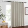 imageNICETOWN Wall Dividers for Rooms Sound Barrier Room Divider Curtain Screen Partition Function Thermal Blackout Patio Door Panel Sliding Door Insulated Curtain Dark Mallard 83ft Wide x 8ft LongNatural