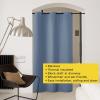imageNICETOWN Wall Dividers for Rooms Sound Barrier Room Divider Curtain Screen Partition Function Thermal Blackout Patio Door Panel Sliding Door Insulated Curtain Dark Mallard 83ft Wide x 8ft LongStone Blue