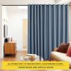 imageNICETOWN Wall Dividers for Rooms Sound Barrier Room Divider Curtain Screen Partition Function Thermal Blackout Patio Door Panel Sliding Door Insulated Curtain Dark Mallard 83ft Wide x 8ft LongStone Blue