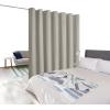 imageNICETOWN Wall Dividers for Rooms Sound Barrier Room Divider Curtain Screen Partition Function Thermal Blackout Patio Door Panel Sliding Door Insulated Curtain Dark Mallard 83ft Wide x 8ft LongNatural