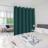 imageNICETOWN Wall Dividers for Rooms Sound Barrier Room Divider Curtain Screen Partition Function Thermal Blackout Patio Door Panel Sliding Door Insulated Curtain Dark Mallard 83ft Wide x 8ft LongHunter Green