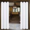 imageNICETOWN Wall Dividers for Rooms Sound Barrier Room Divider Curtain Screen Partition Function Thermal Blackout Patio Door Panel Sliding Door Insulated Curtain Dark Mallard 83ft Wide x 8ft LongWhite