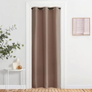 imageNICETOWN Wall Dividers for Rooms Sound Barrier Room Divider Curtain Screen Partition Function Thermal Blackout Patio Door Panel Sliding Door Insulated Curtain Dark Mallard 83ft Wide x 8ft LongCappuccino