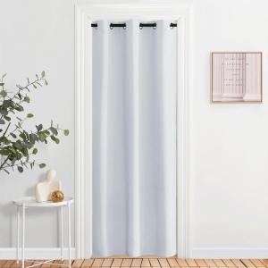 imageNICETOWN Wall Dividers for Rooms Sound Barrier Room Divider Curtain Screen Partition Function Thermal Blackout Patio Door Panel Sliding Door Insulated Curtain Dark Mallard 83ft Wide x 8ft LongCloud Grey