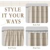 imageNICETOWN 100 Blackout Plaid Curtains 90 inches Long for Bedroom Rod Pocket ampamp Back Tab Brighton Windowpane Pattern Window Treatments for Living Room Taupe W52 x L90 2 PanelsTaupe