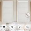 imageNICETOWN Cordless French Door Curtain Natural Linen 100 Blackout W24 x L64 in Roman Shade for Doors with Adhesive Top ampamp Magnetic Lift Privacy ampamp Thermal Window Shade for Kitchen 1 PanelOff White