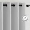 imageNICETOWN 100 Blackout Curtains 96 inches Long Grommet Portable Blackout Travel Window Treatment Thermal Curtains Energy Saving for BedroomHome Theater Off White W52 x L96 2 Panels