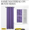 imageNICETOWN Blackout Curtains for Bedroom Lilac Purple 42 W by 80 L Set of 2 Thermal Insulated Curtains ampamp Drapes with Grommet Top for Living Room Privacy Window Treatment Draperies