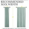 imageNICETOWN Curtains for Living Room 2 Panels Rod Pocket Thermal Drapes for Bedroom Room Darkning Fresh Shading Blinds Modern Home Decoration for Girls W42 x L63 in per Panel Seafoam Green