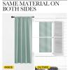 imageNICETOWN Curtains for Living Room 2 Panels Rod Pocket Thermal Drapes for Bedroom Room Darkning Fresh Shading Blinds Modern Home Decoration for Girls W42 x L63 in per Panel Seafoam Green