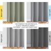 imageNICETOWN Light Gray Blackout Curtains 84 inch Long for Bedroom  Thermal Insulated Solid Grommet Light Blocking Window Curtains ampamp Drapes for Living Room 2 Panels 52 x 84 Inch Silver Grey