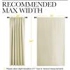 imageNICETOWN Living Room Curtains Home Decorations Thermal Insulated Solid Rod Pocket Blackout Drapes for Cafe Beige One Pair 70 x 84inch