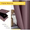 imageNICETOWN Modern Blackout Curtains Noise Reducing Thermal Insulated and Privacy Room Darkening Drape Panels for Boys Guest Room Door Small Short Window Dry Rose 2 Panels W42 x L54 Inch