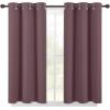 imageNICETOWN Modern Blackout Curtains Noise Reducing Thermal Insulated and Privacy Room Darkening Drape Panels for Boys Guest Room Door Small Short Window Dry Rose 2 Panels W42 x L54 Inch