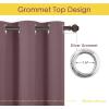 imageNICETOWN Modern Blackout Curtains Noise Reducing Thermal Insulated and Privacy Room Darkening Drape Panels for Boys Guest Room Door Small Short Window Dry Rose 2 Panels W42 x L54 Inch